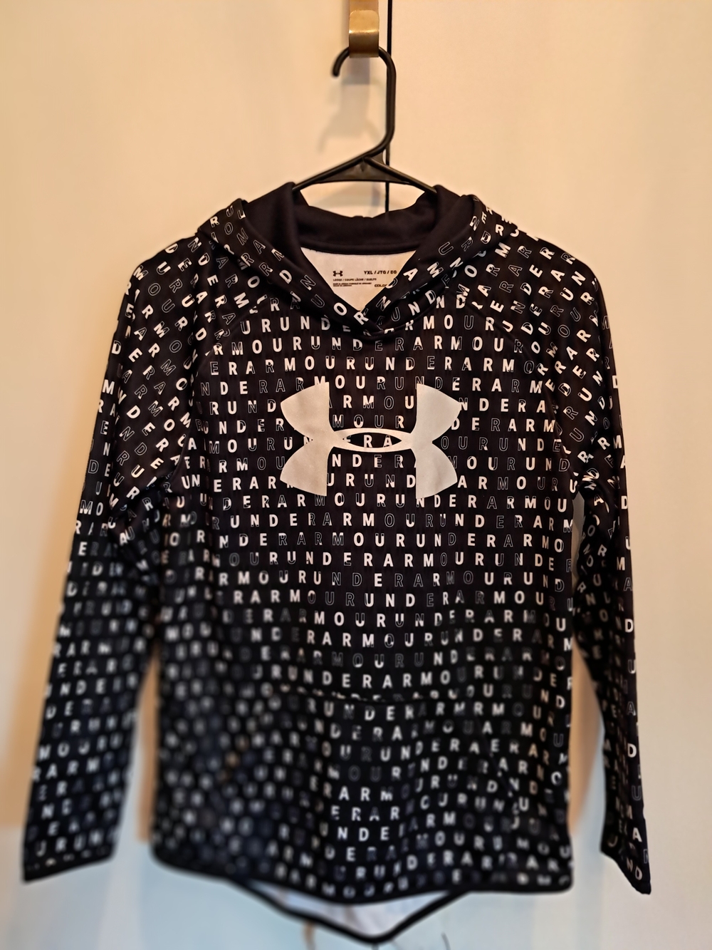 Under Armour Kids' Black Logo Hoodie